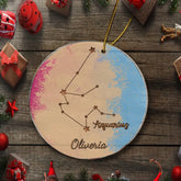 Ornement du zodiaque - Ornement d’horoscope personnalisé